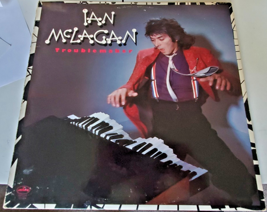 Ian McLagan Troublemaker vinyl Ringo Starr on drums NM Near Mint