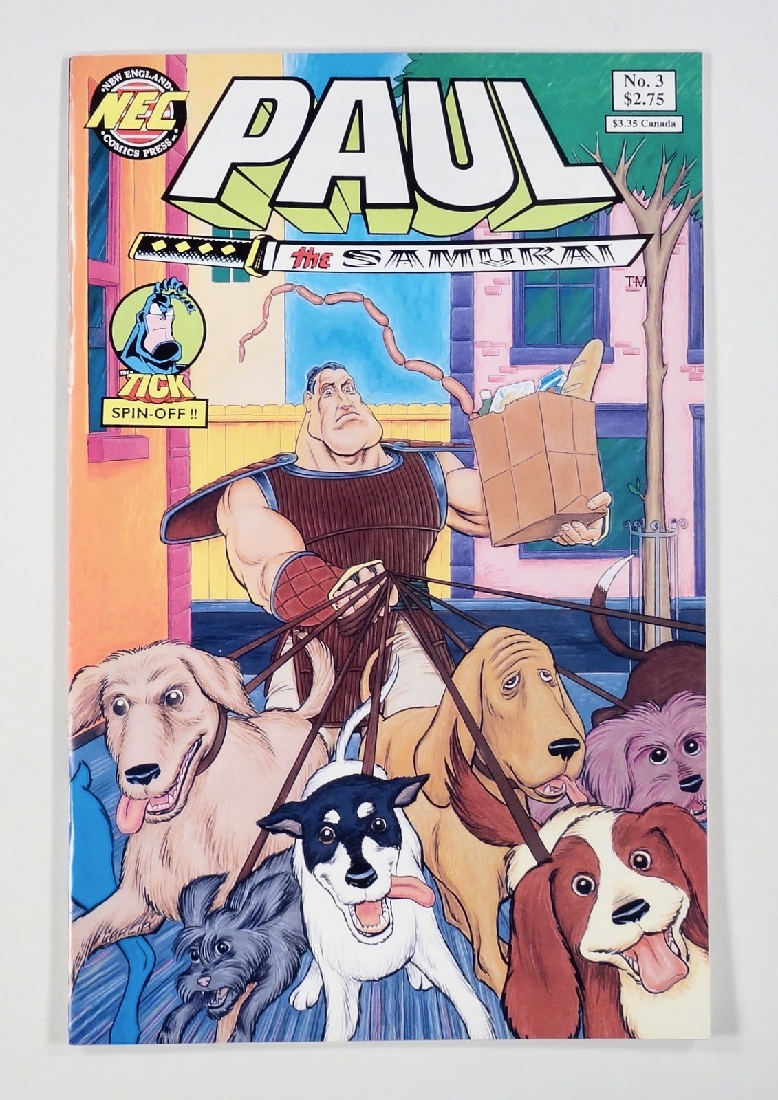 1992 PAUL THE SAMURAI #3 New England Comics CLAY GRIFFITH Dave Garcia