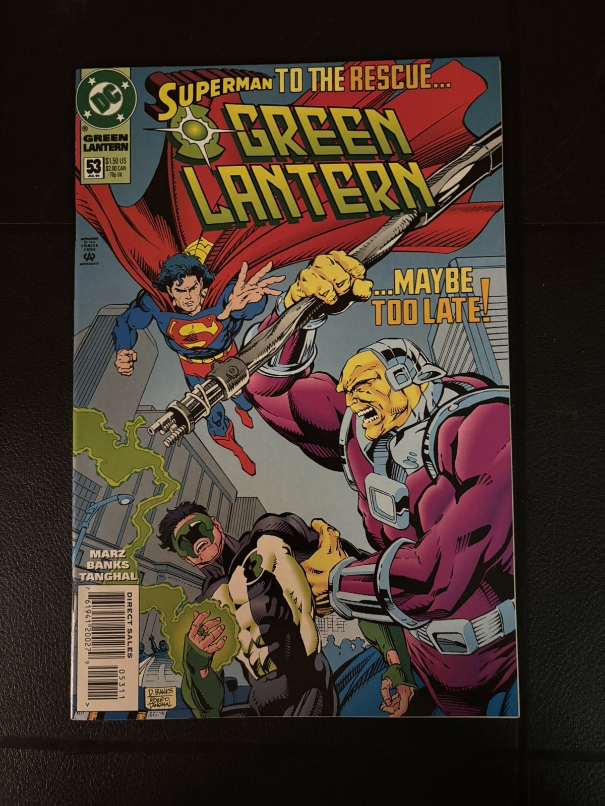 Lanterna Verde Vol. 3 #53 DC Comics 1994 quasi nuovo Kyle Rayner, Superman vs Mongul 