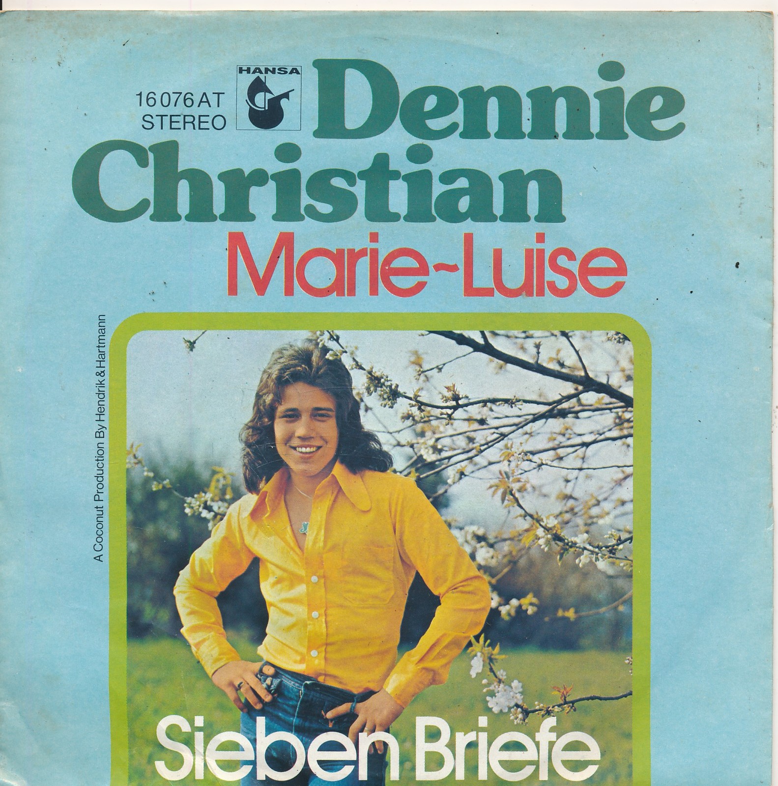 Marie-Luise - Dennie Christian - Single 7" Vinyl 212/10