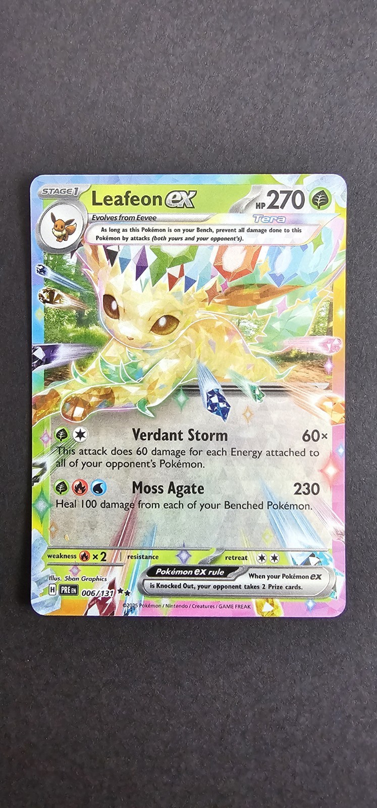 Leafeon ex - 6/131 Evoluzioni Prismatiche - Pokémon TCG - 2025