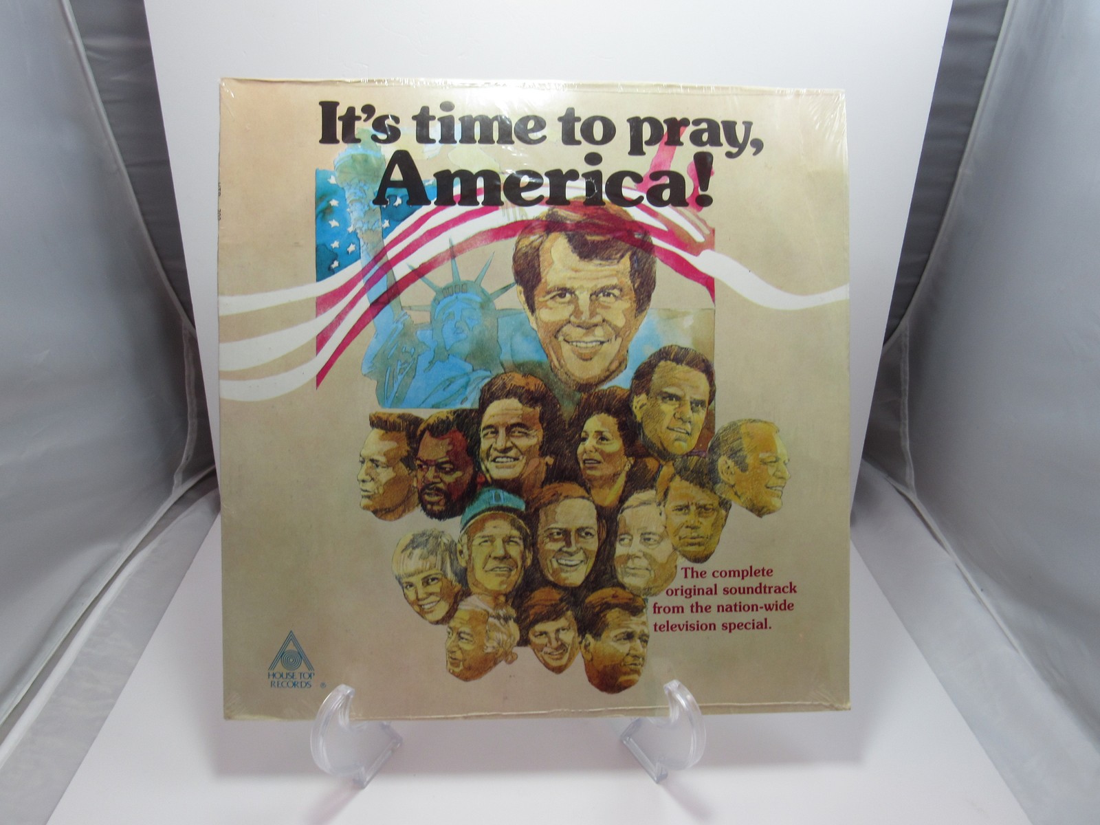 It's Time to Pray, America! Vinyl LP 1976 CBN Soundtrack Pat Robertson Cash