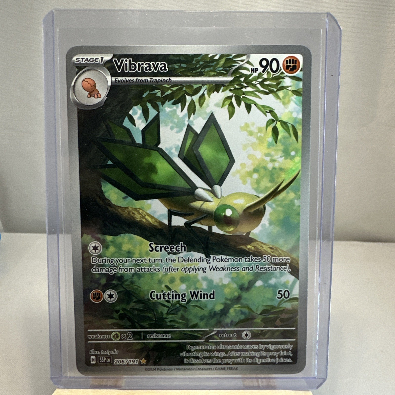 Vibrava Holo Illustrazione Rara SV08: Scintille Urgenti 206/191 NM
