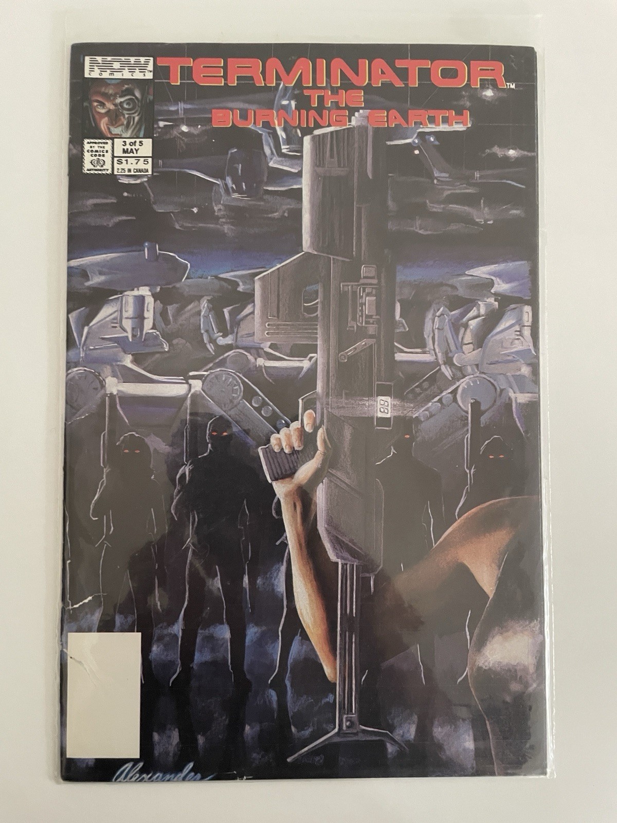 The Terminator: The Burning Earth #3 (1990) – Alex Ross – NOW Comics –US Edition