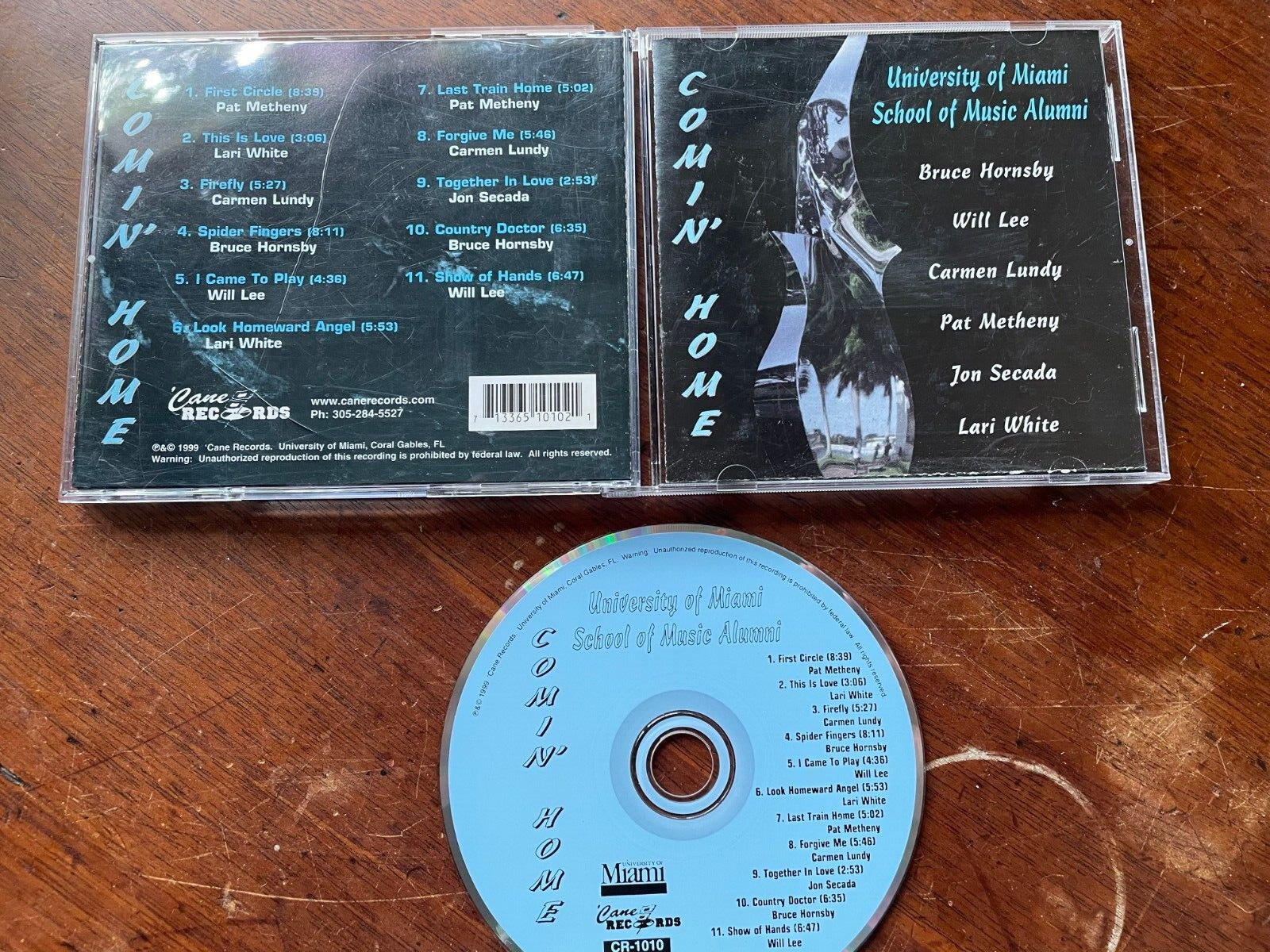 U of Miami School of Music Alumni (Used CD, 1999)Bruce Hornsby, Pat Metheny more