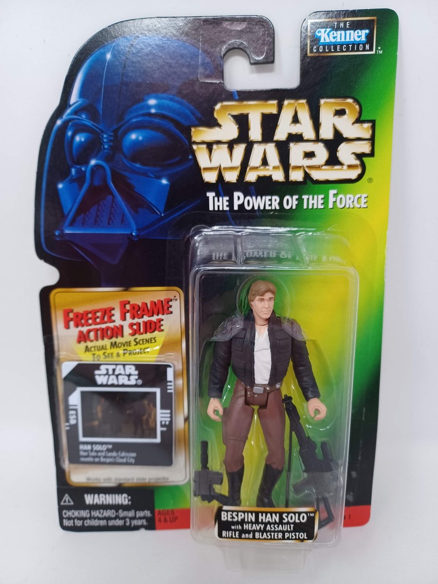 Star Wars POTF Potere della Forza Green Card Freeze Frame Han Solo