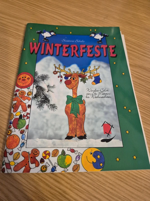 Vielseidig Bastelbuch "Winterfeste" Window Color mit Vorlagen