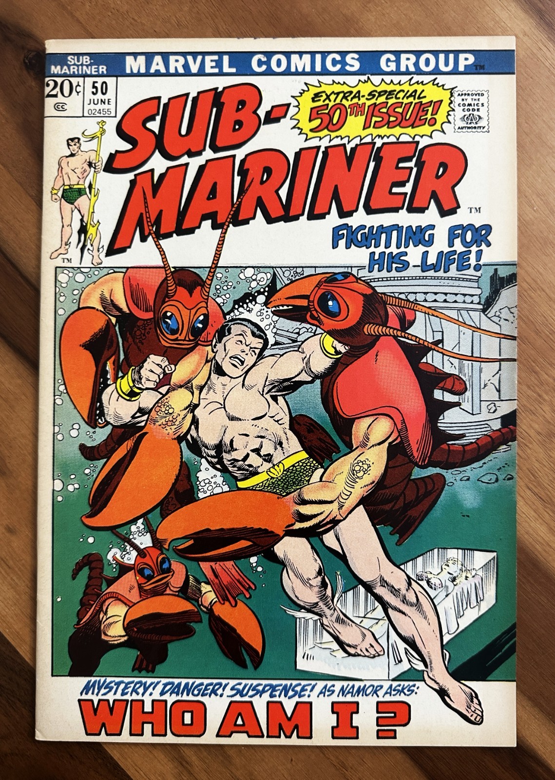 Prince Namor, the Sub-Mariner #50 1972 Bronze Age Marvel VF/NM 1° App Namorita
