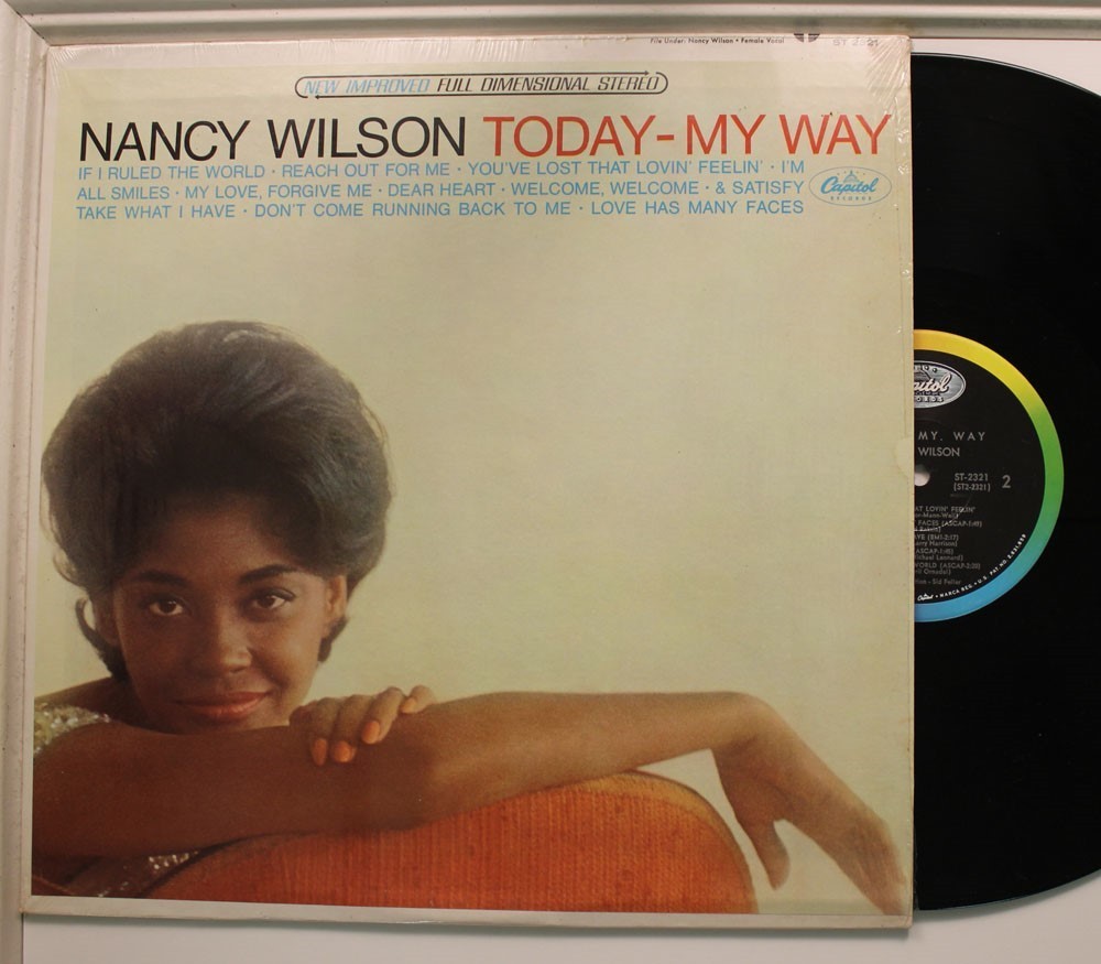 Nancy Wilson LP Today- My Way On Capitol - VG A NM/VG A NM (IN Restringere