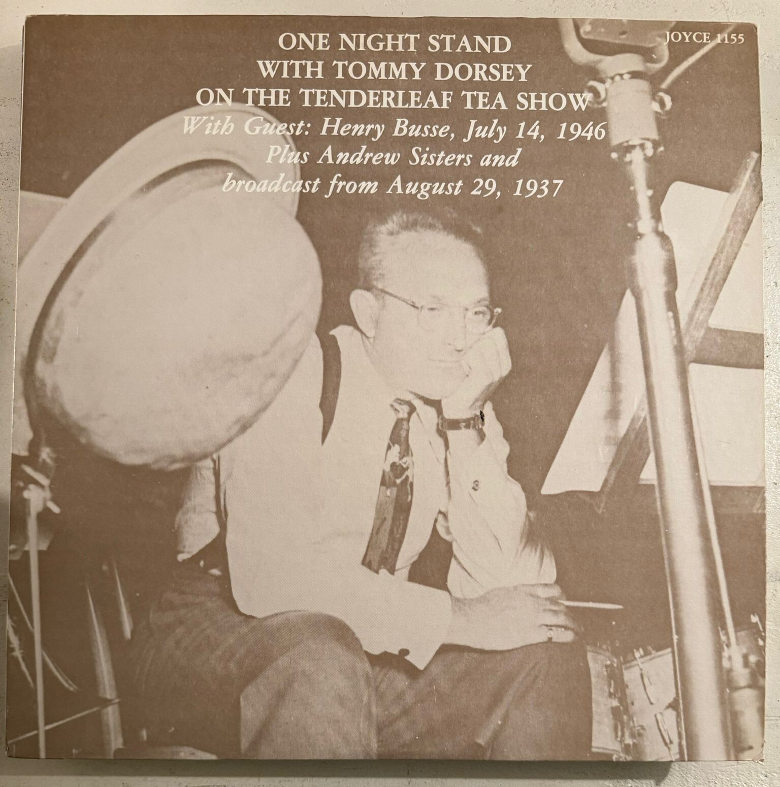 TOMMY DORSEY –ONE NIGHT STAND WITH TOMMY DORSEY ... VINYL LP BLACK VG+ - A9