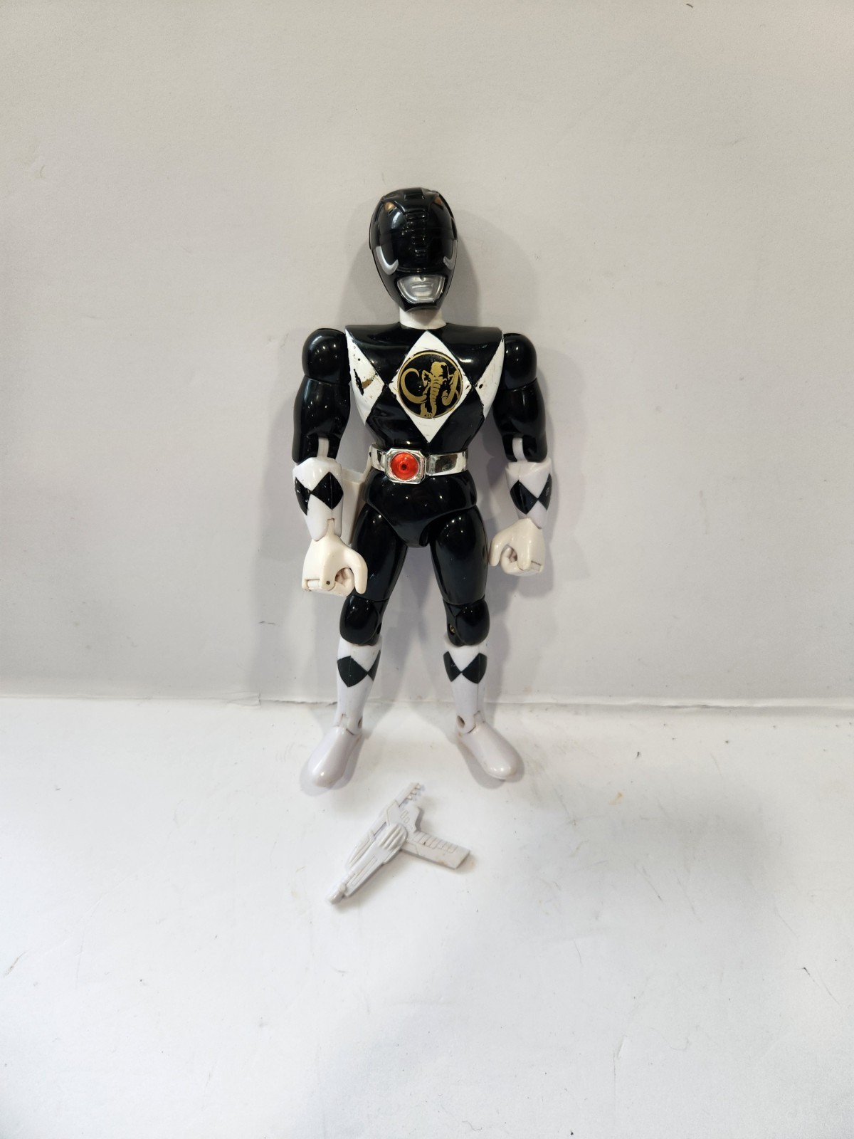 Vintage 1993 Power Rangers Black Ranger Zack Action Figure  Bandai