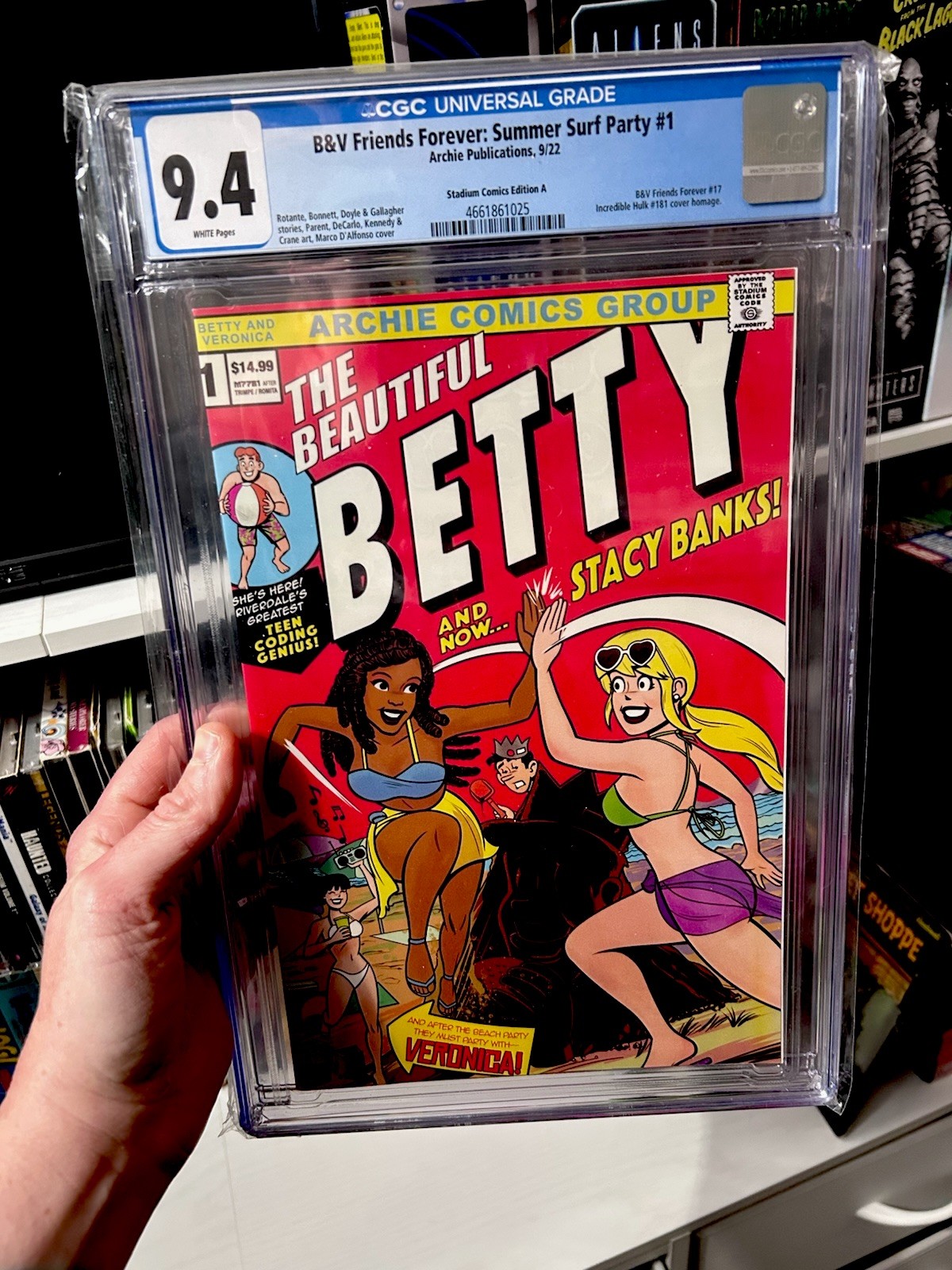 Betty & Veronica Friends Forever: Summer Surf Party CGC 9.4 Classificato HTF NM Fumetto