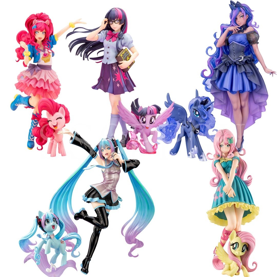 Modellino My Little Pony Bishoujo rarità tramonto scintillante crepuscolo scintillante Applejack