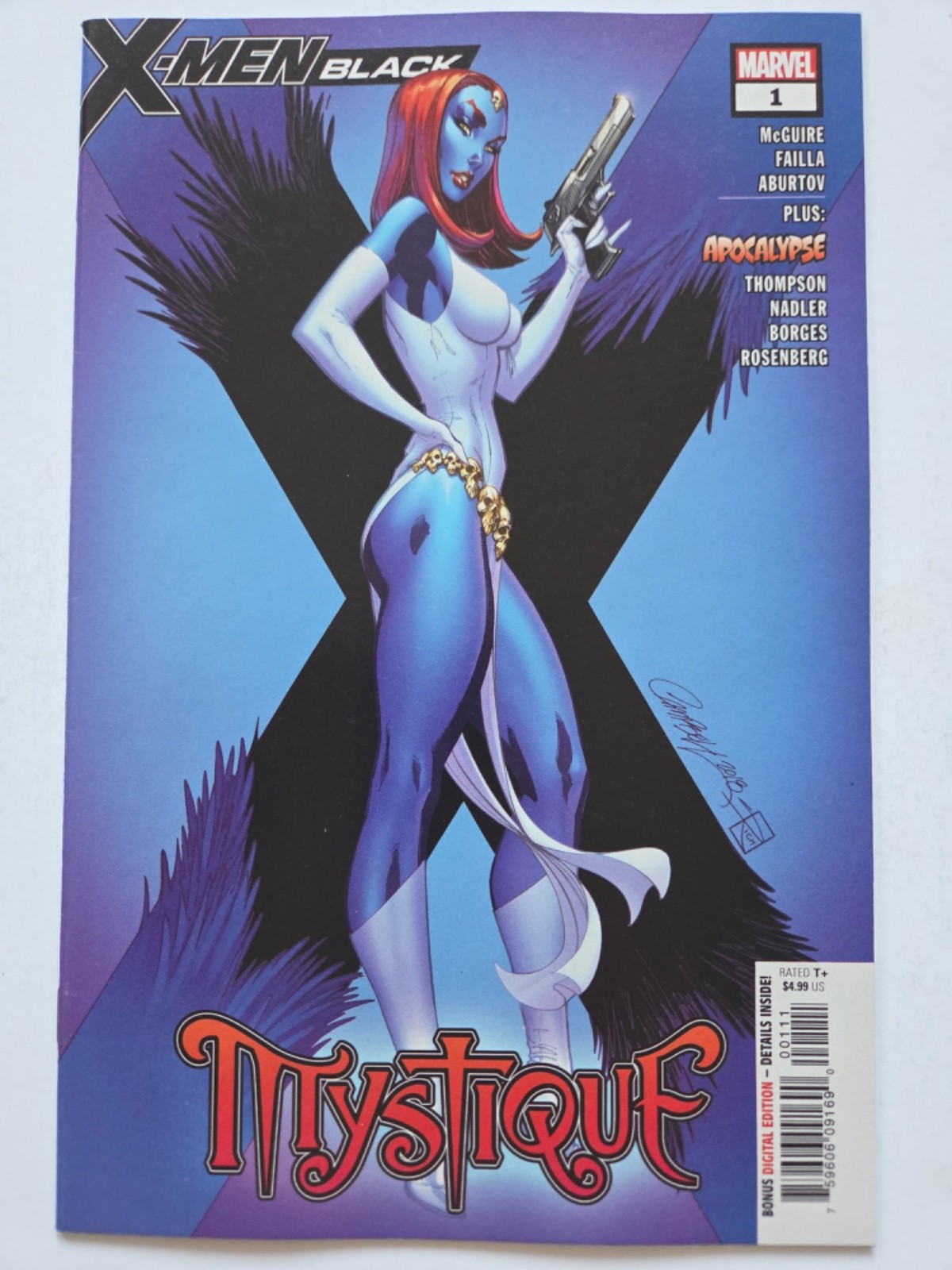 X-MEN BLACK MYSTIQUE #1 (2018) MARVEL COMICS J. SCOTT CAMPBELL COVER