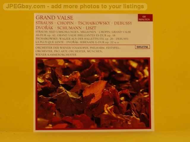 PRO ARTE ORCHESTRA MUNCHEN GRAND VALSE - GREAT WALTZ (1085) 11 Track CD Album al