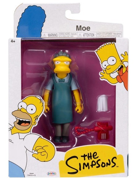 Figurina Jakks Pacific The Simpsons Wave 2 Moe Szyslak 5" nuova sigillata