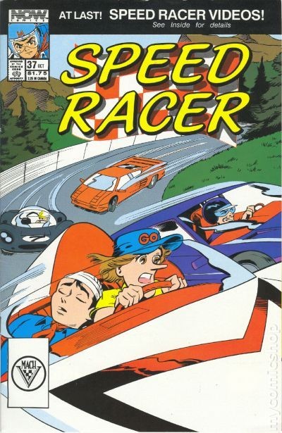 Speed Racer #37 VF/NM 9.0 1990 Immagine Stock