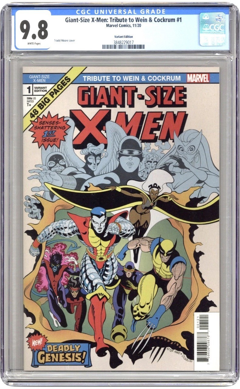 X-Men Tribute Wein and Cockrum taglia gigante #1B (2020) - fumetto CGC 9.8