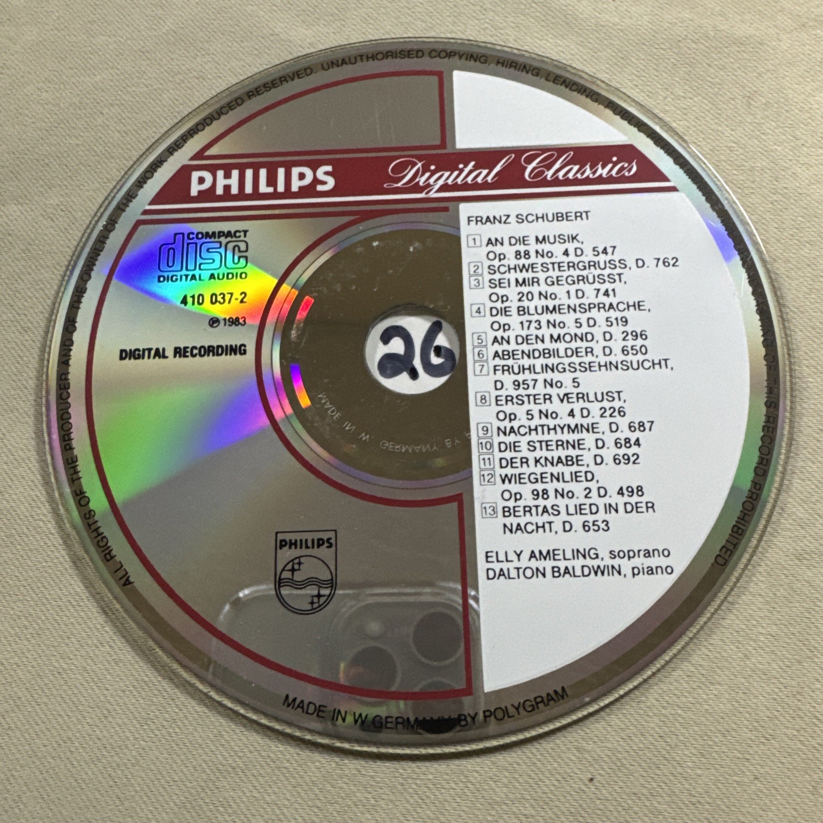 Franz Schubert CD 1983
