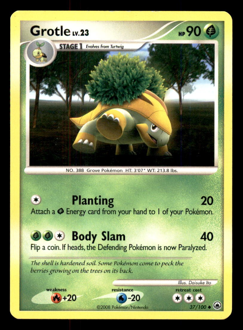 GROTLE 37/100 POKEMON MAJESTIC DAWN LP