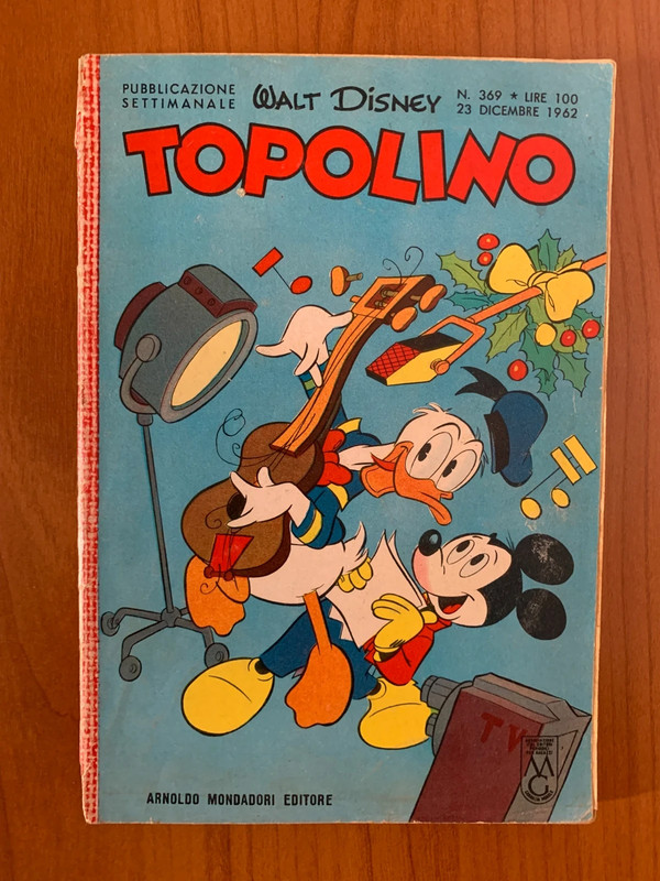 Topolino n. 369 - A. Mondadori Editore - 23 Dicembre 1962