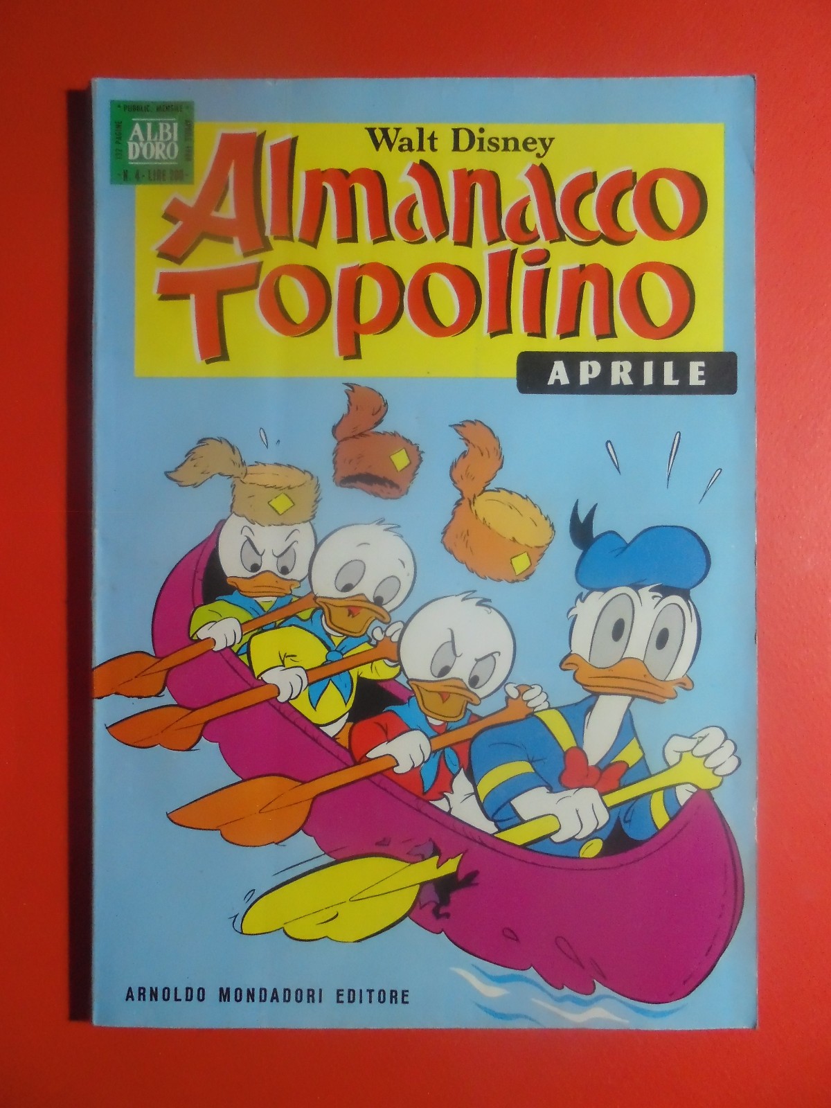 Almanacco Topolino aprile 1968 n. 4, in ottime condizioni e con bollini