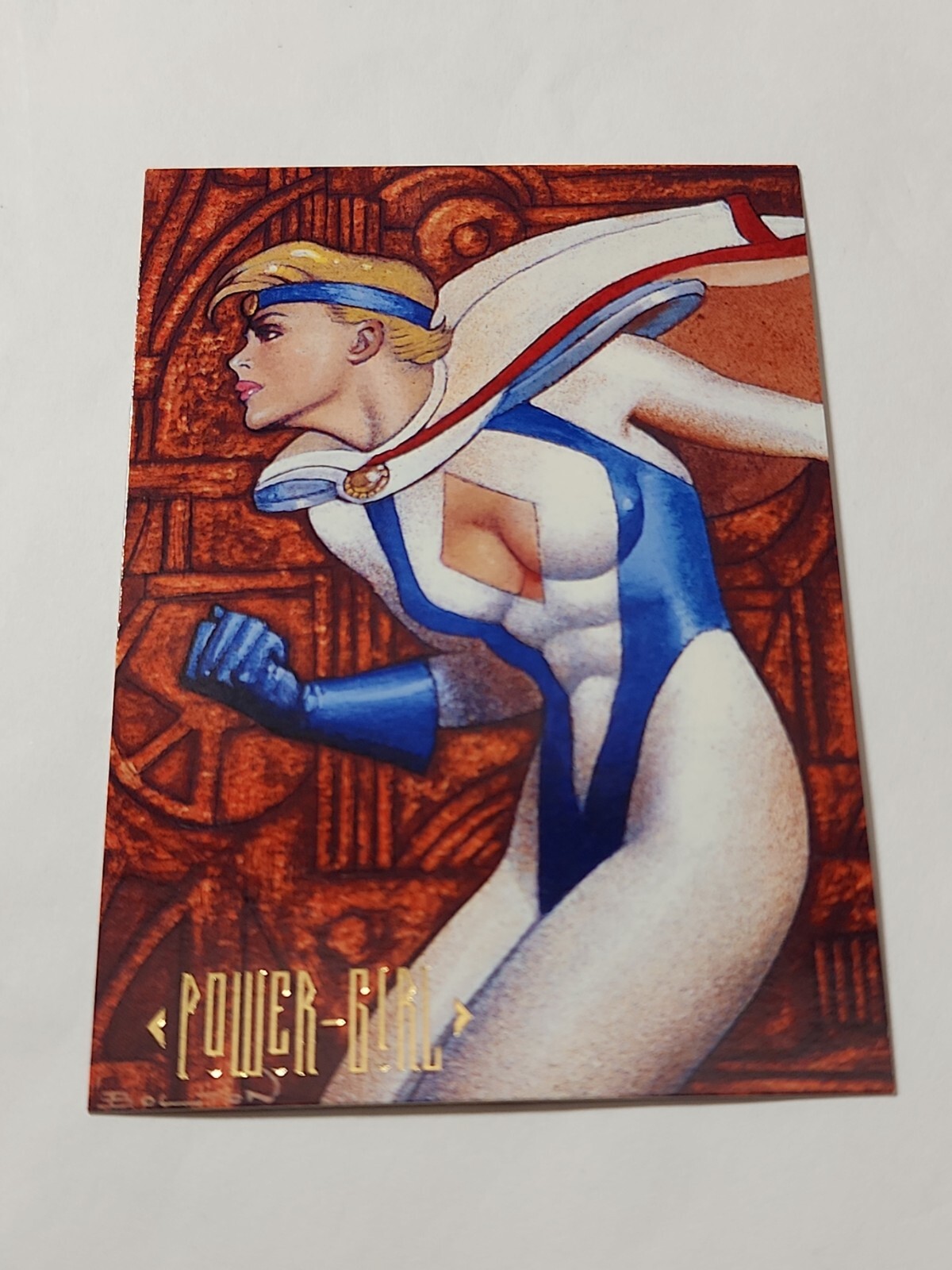 Carta Power Girl DC Skybox Master Series Universe # 88 1994 quasi nuova