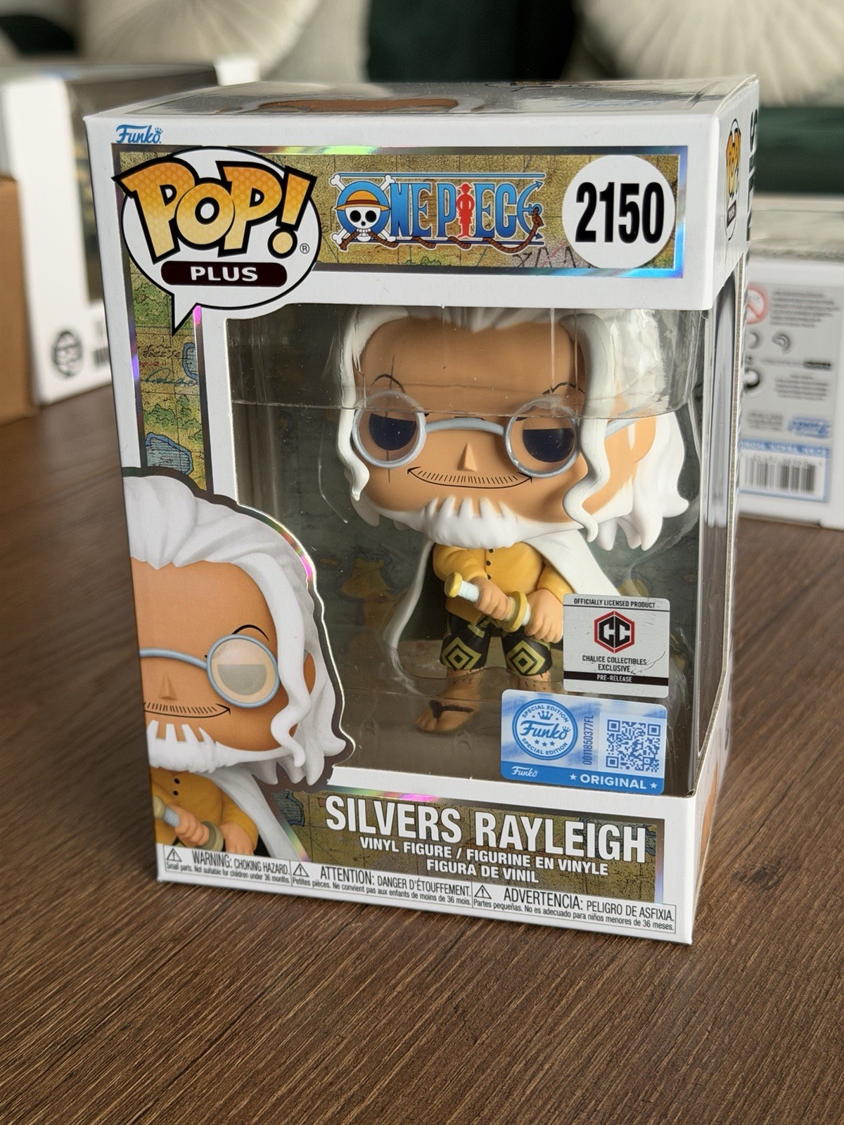 Funko Pop One Piece - Silvers Rayleigh Chalice PR Prerelease Exclusive 🇺🇸