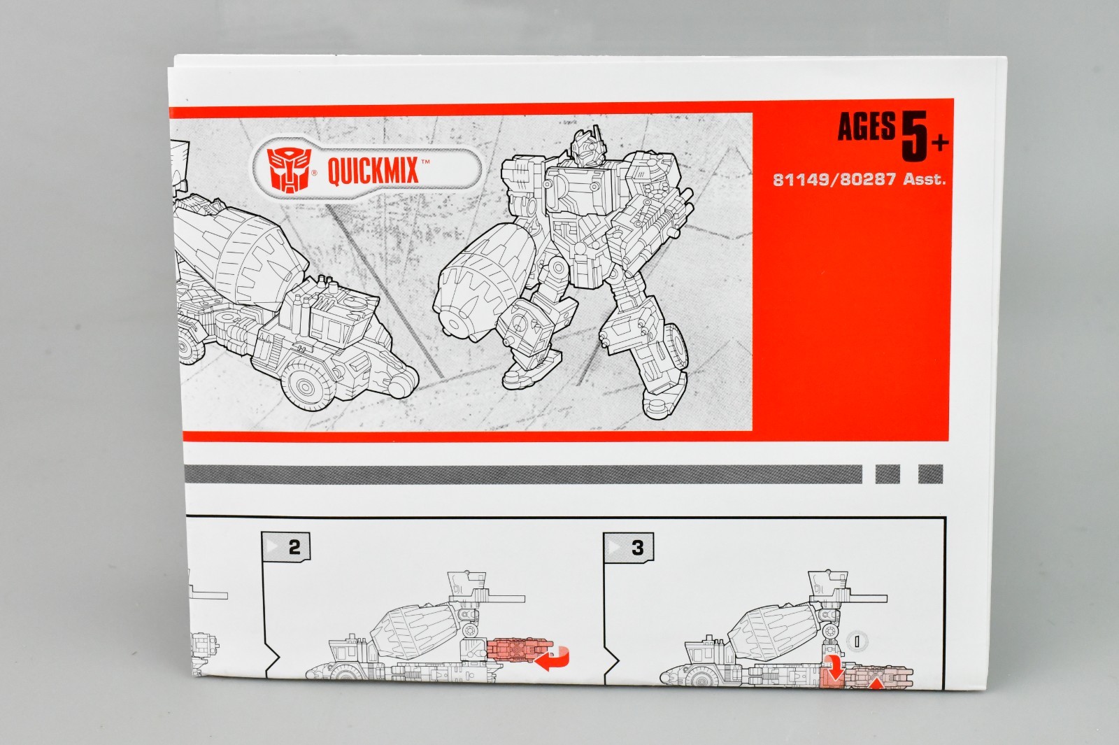 Transformers Cybertron Quickmix Manuale Istruzioni Parte 2005
