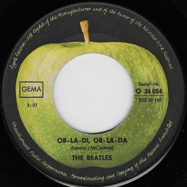 The Beatles - Ob-La-Di, Ob-La-Da / While My Guitar Gently Weeps (7", Single, Mon