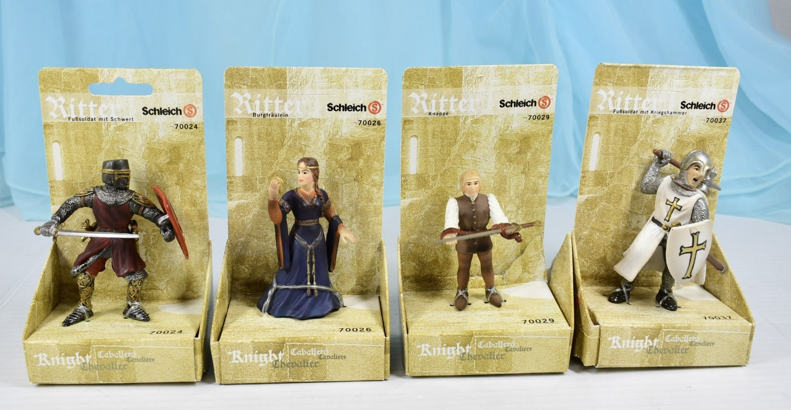 ➡️Schleich Ritter Knight Action Figures Lot Of 4 70024 70026 70029 70037 Vintage