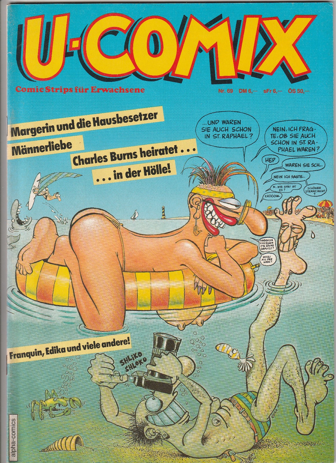 ✪ U-COMIX #69, Alpha Comic Editore 1986 COMICHEFT TOP Z1