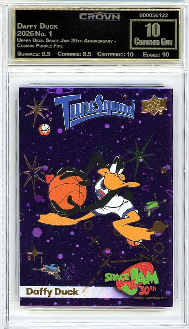 2026 Daffy Duck Upper Deck Space Jam 30th Anniversary #1 Crown 10