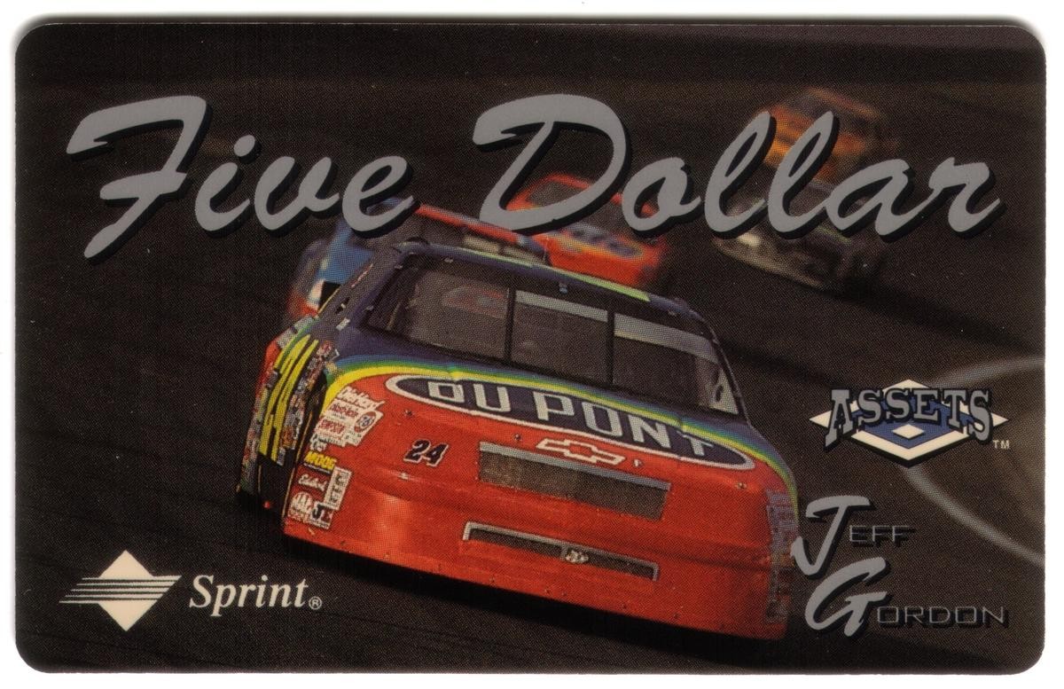 Qualità Serie #2 (1995) Jeff Gordon's Auto #24 ( Exp. 03/31/96) Telefono Card