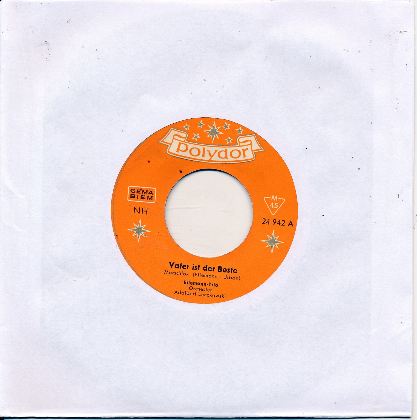 Vater ist der Beste - Eilemann-Trio - Polydor 24942 - LC Single 7" Vinyl 229/11