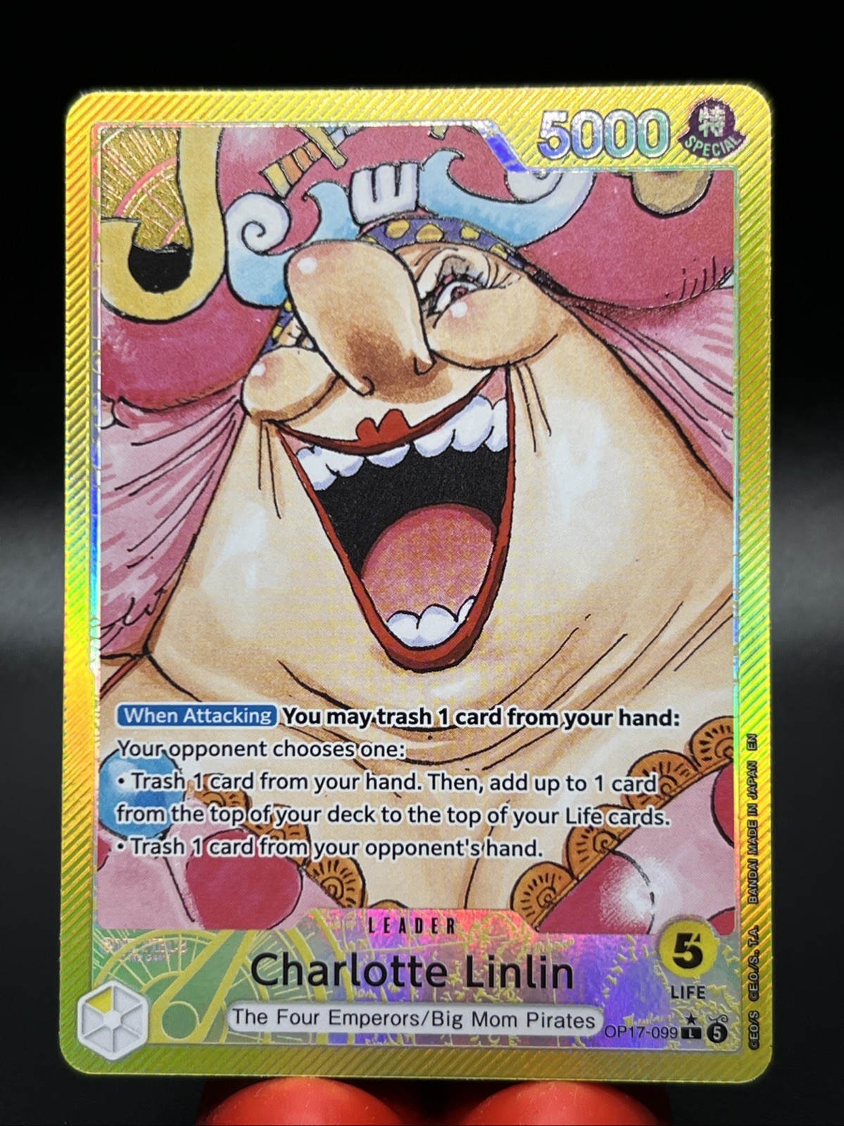 Charlotte Linlin OP17-099 Alt Art Leader pezzo unico inglese