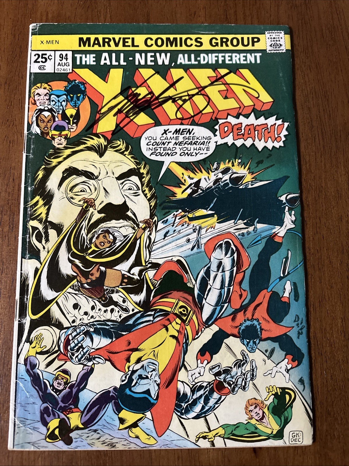 The X-Men #94 (Marvel 1975)  2nd App of the New X-Men! Signed by Claremont
