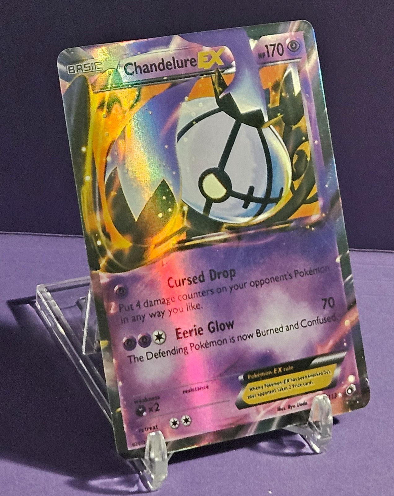 Pokemon Chandelure EX 77/113 Tesori Leggendari Ultra Rara Holo