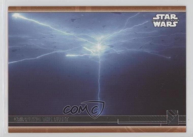 2020 Star Wars Rise of Skywalker Serie 2 Arancione 42/99 Force Lightning #87 0lk4