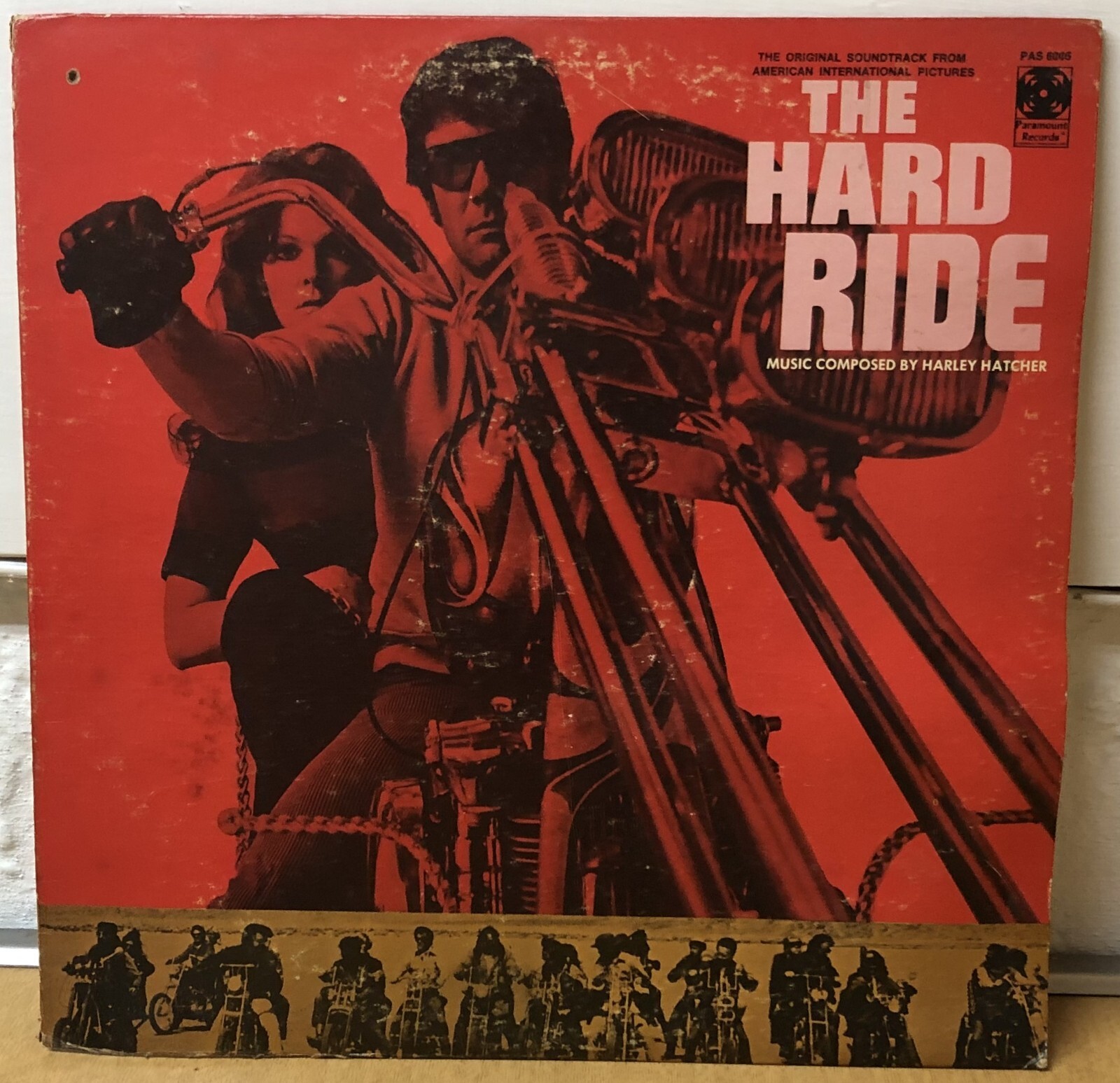 Harley Hatcher - The Hard Ride soundtrack LP - 1971 Paramount - VG+