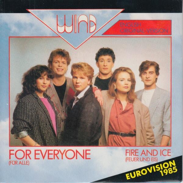 Wind (Eurovision) Per Tutti 7" Vinile UK Proto 1985 7" Con Copertina Pic ENA126