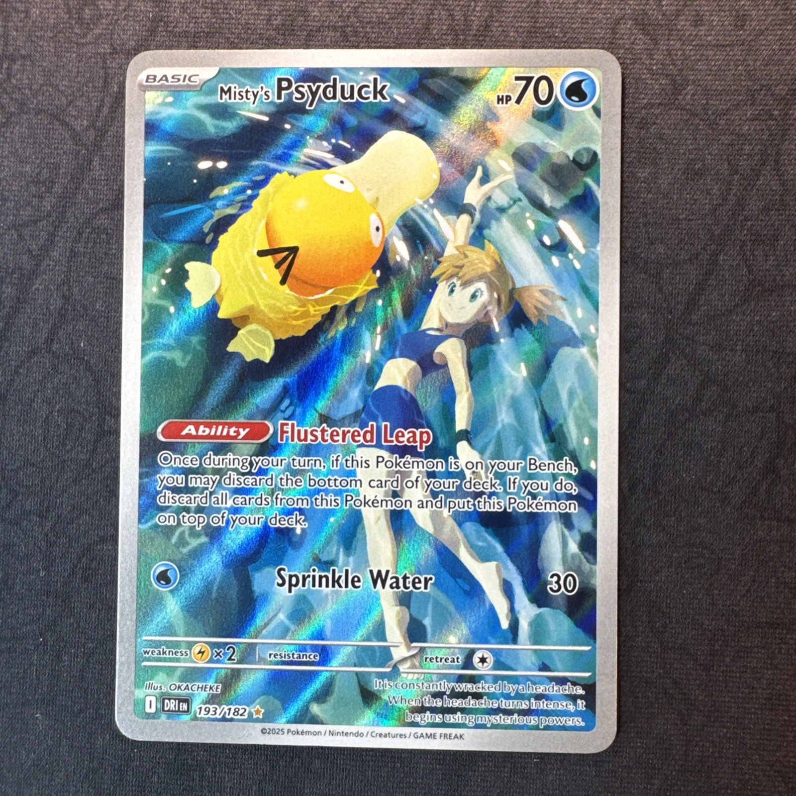Misty's Psyduck 193/182 Sv10: Destined Rivals Holo Pokemon