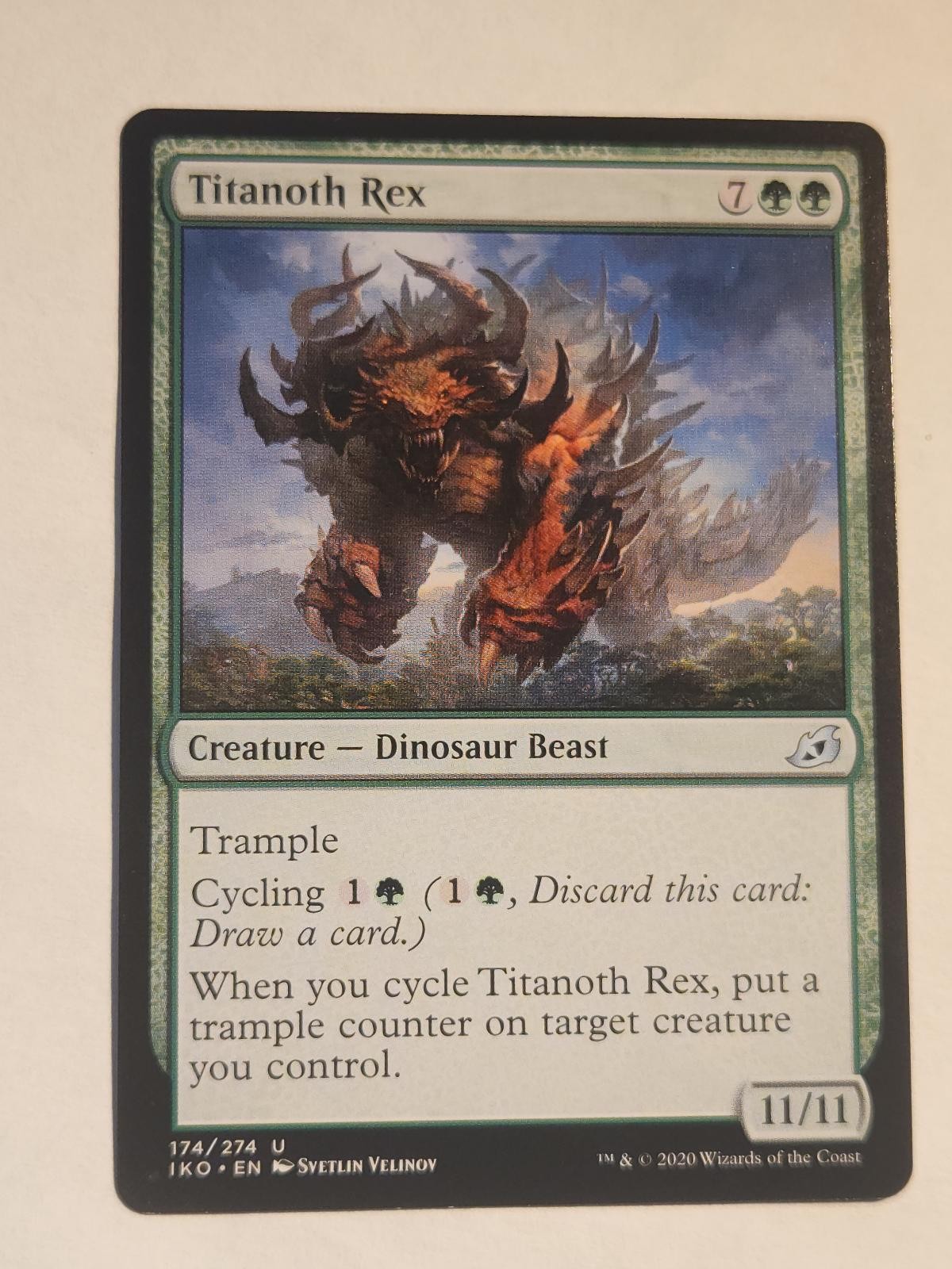 Titanoth Rex 174 Ikoria: Tana dei Behemoth Magic: The Gathering LP non comune