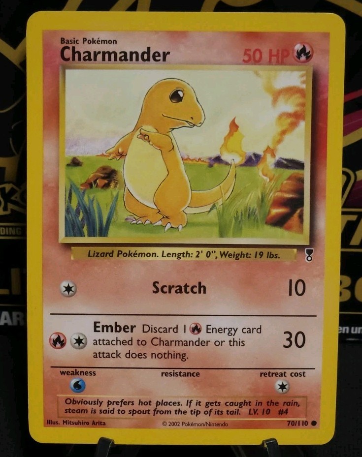 Pokémon Charmander #70 Collezione Leggendaria Vintage Maghi della Costa