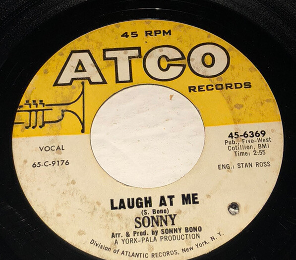 Sonny Laugh At Me / Tony Atco Records 45 Rpm 7” 231S17