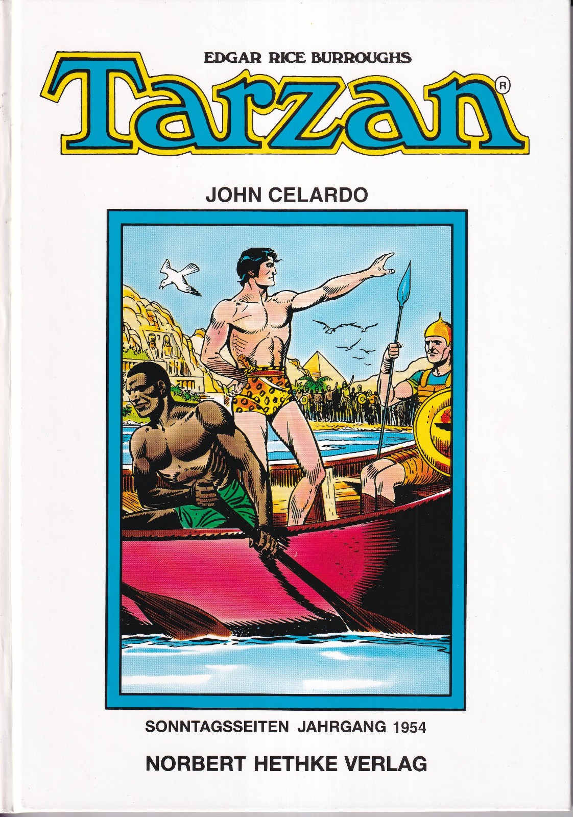 Tarzan pagine domenicali anno 1954 Hethke copertina rigida volume da collezione