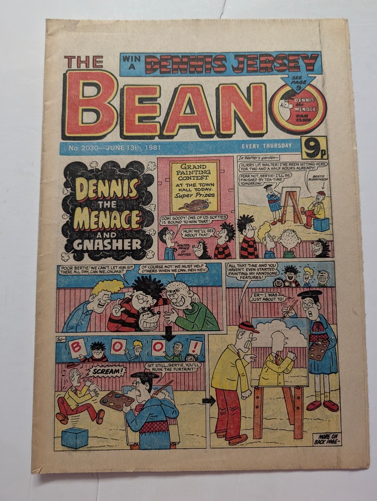 Beano Comic No 2030, June 13th 1981.