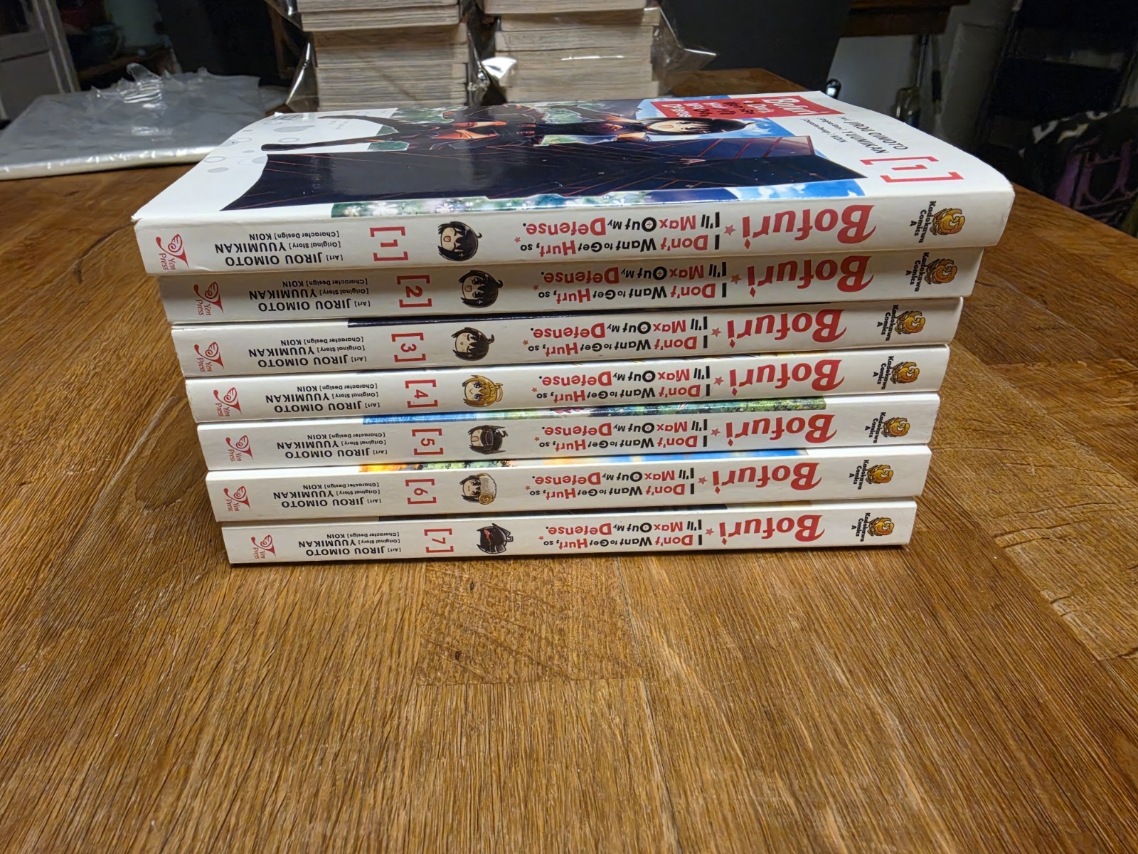 Yen Press Manga Bofuri Non voglio farmi male così farò Max Vol. 1 - 7 inglese