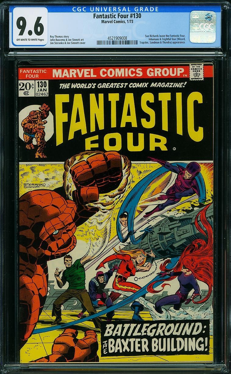 Fantastic Four #130 CGC 9.6 Marvel Comics 1973