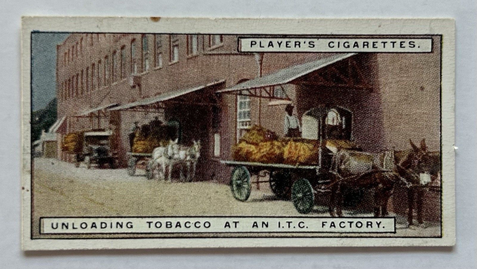 Carta Tabacco Giocatore Scarico Tabacco ITC Scena Fabbrica #14 CC5